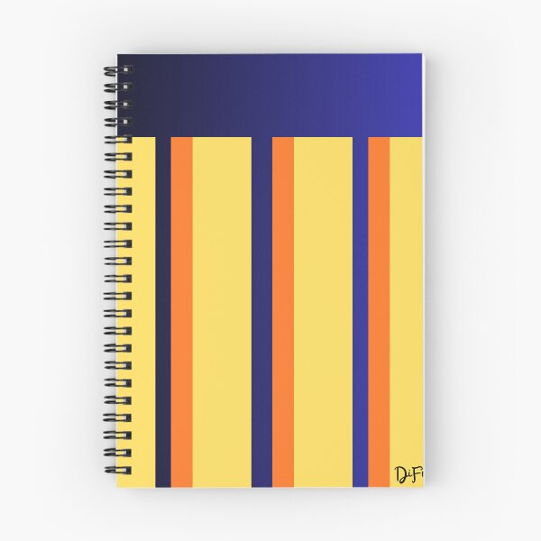 Item preview, Stripes Retrô 70s Inspiration and blue designed and sold by DiFraia Studio.
