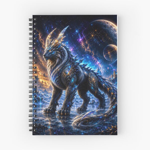 Item preview, Cosmic Wolf Dragon – Guardian of the Stars designed and sold by ZYVARENNE.