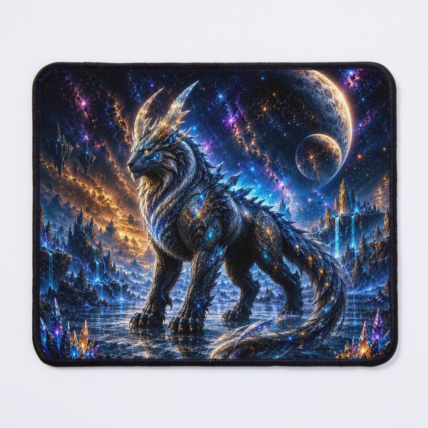 Item preview, Cosmic Wolf Dragon – Guardian of the Stars designed and sold by ZYVARENNE.