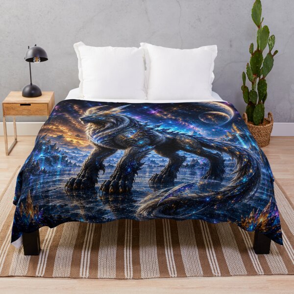 Item preview, Cosmic Wolf Dragon – Guardian of the Stars designed and sold by ZYVARENNE.