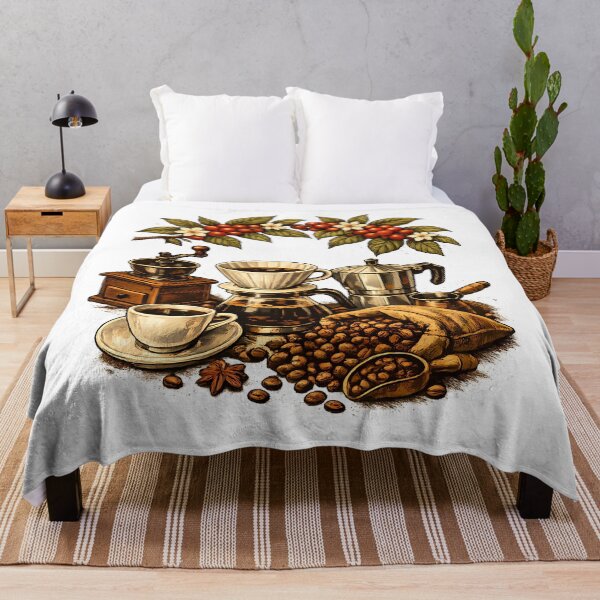Item preview, Coffee branch with cherries and flowers. designed and sold by Daily Quirk.