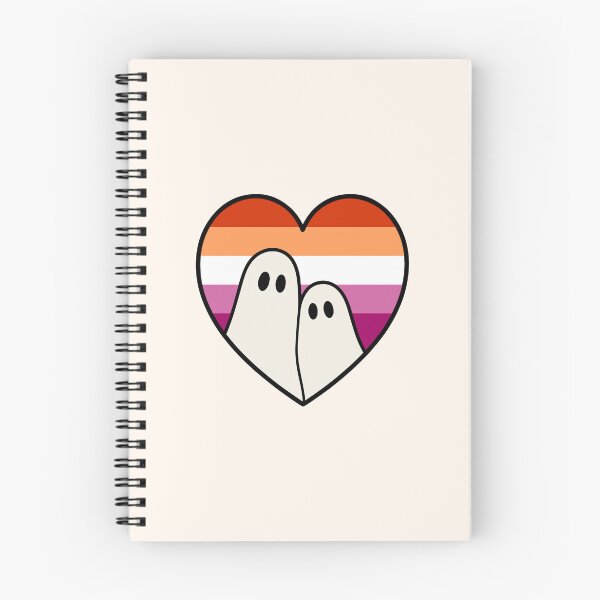Item preview, Lesbian Ghost Couple – Halloween LGBTQ Pride Heart designed and sold by Cannaxes Studio.