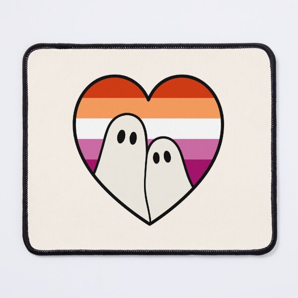 Item preview, Lesbian Ghost Couple – Halloween LGBTQ Pride Heart designed and sold by Cannaxes Studio.