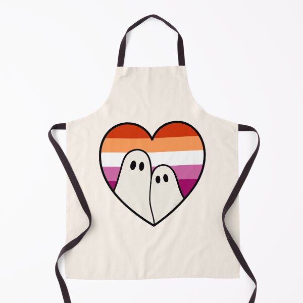 Item preview, Lesbian Ghost Couple – Halloween LGBTQ Pride Heart designed and sold by Cannaxes Studio.