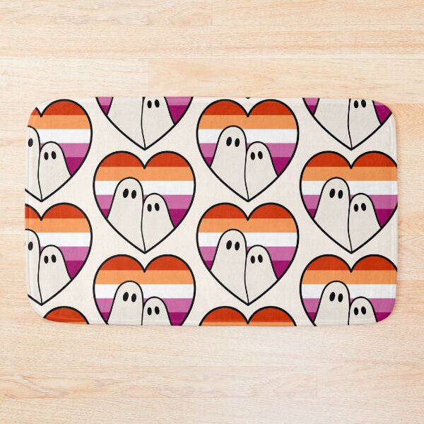 Item preview, Lesbian Ghost Couple – Halloween LGBTQ Pride Heart designed and sold by Cannaxes Studio.