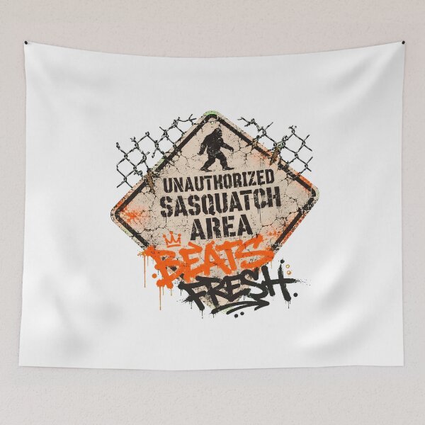 Item preview, Unauthorized Sasquatch Area Beats Fresh Urban Graffiti Cryptid designed and sold by chattsuede.