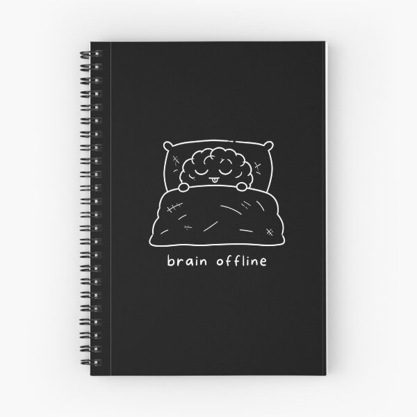 Item preview, Brain Offline T-Shirt – Funny Brain Doodle, Sleepy Minimalist Shirt, Relatable Introvert Humor Gift designed and sold by SakuraHQ.