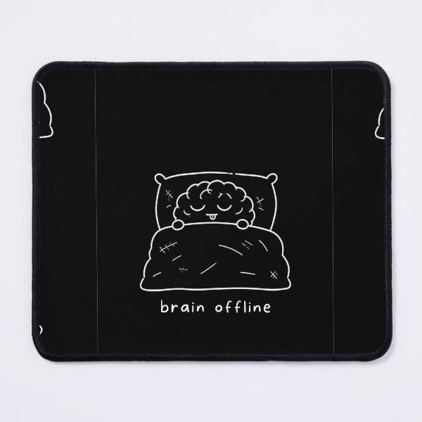 Item preview, Brain Offline T-Shirt – Funny Brain Doodle, Sleepy Minimalist Shirt, Relatable Introvert Humor Gift designed and sold by SakuraHQ.