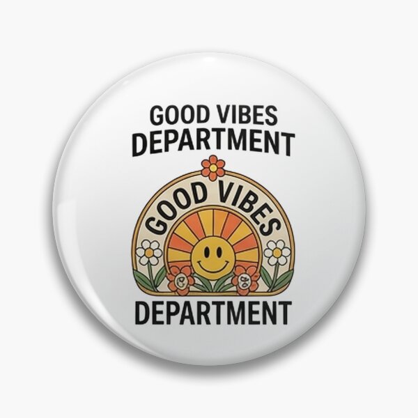 Item preview, Good Vibes Department — Retro 70s Positive Energy Design designed and sold by Tipsy24.