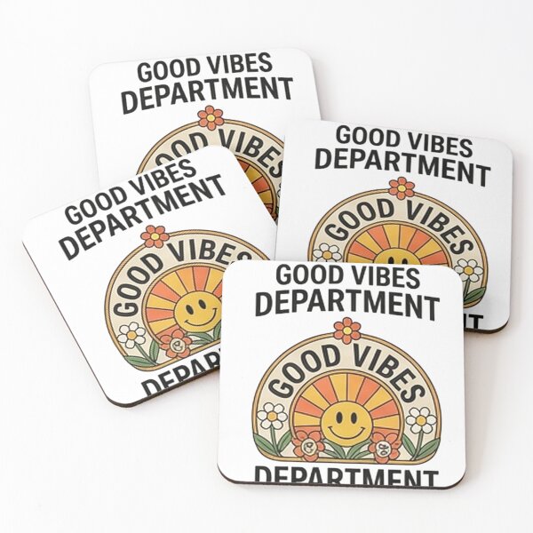 Item preview, Good Vibes Department — Retro 70s Positive Energy Design designed and sold by Tipsy24.
