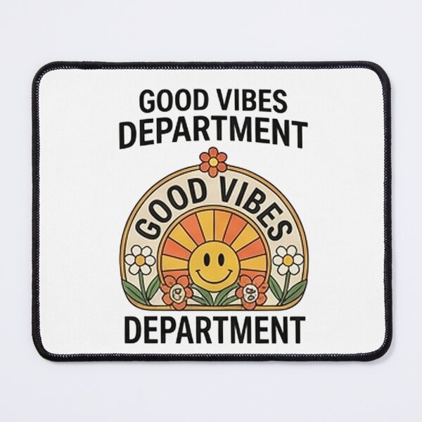 Item preview, Good Vibes Department — Retro 70s Positive Energy Design designed and sold by Tipsy24.