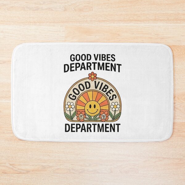 Item preview, Good Vibes Department — Retro 70s Positive Energy Design designed and sold by Tipsy24.
