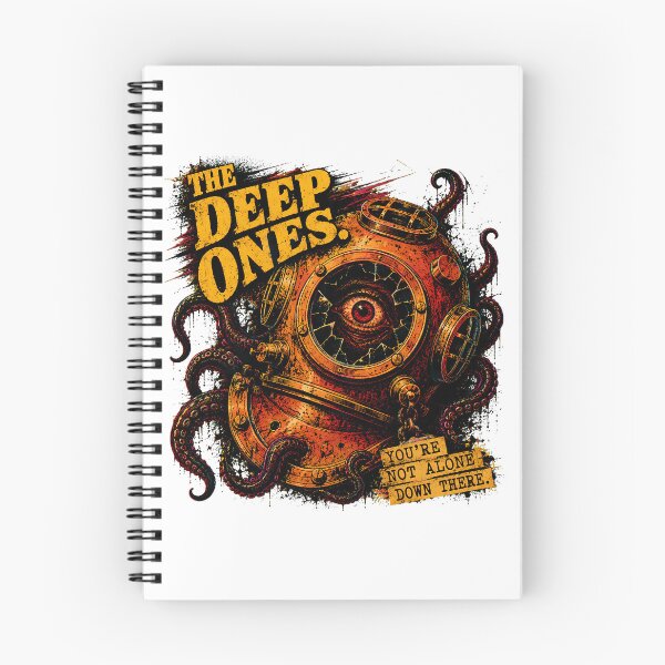 Item preview, Deep Ones Diving Helmet Cosmic Horror Lovecraft Fan designed and sold by chattsuede.