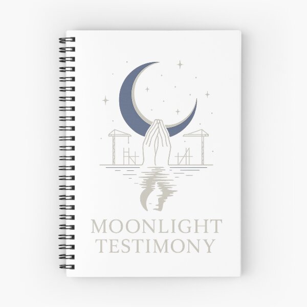 Item preview, Moonlight Testimony | Faith-Inspired Minimalist Crescent Moon & Prayer Hands T-Shirt designed and sold by SoulThread Studio.