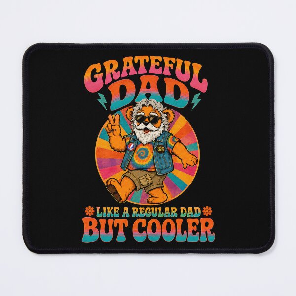 Item preview, Jerry Grateful Dad Like A Regular Dad But Cooler Retro Bear designed and sold by zwawji.