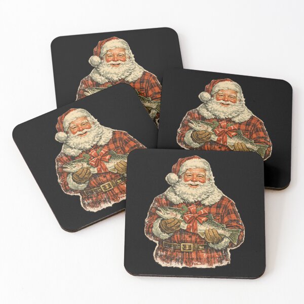 Item preview, Vintage Santa Claus Knitting Christmas Scarf Cozy Retro Gift designed and sold by Artycom.