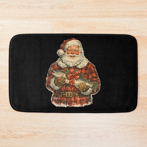 Item preview, Vintage Santa Claus Knitting Christmas Scarf Cozy Retro Gift designed and sold by Artycom.