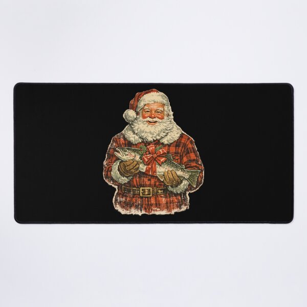 Item preview, Vintage Santa Claus Knitting Christmas Scarf Cozy Retro Gift designed and sold by Artycom.