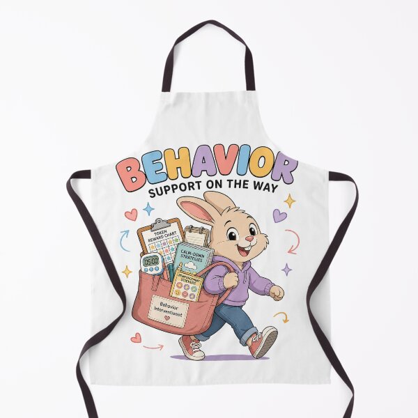 Item preview, Behavior Support Bunny Retro Design designed and sold by MOCH- ART.