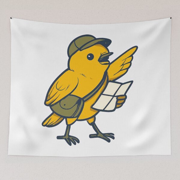Item preview, Hotspot Warbler Birding Character Design designed and sold by Ainbowz-Artwork.