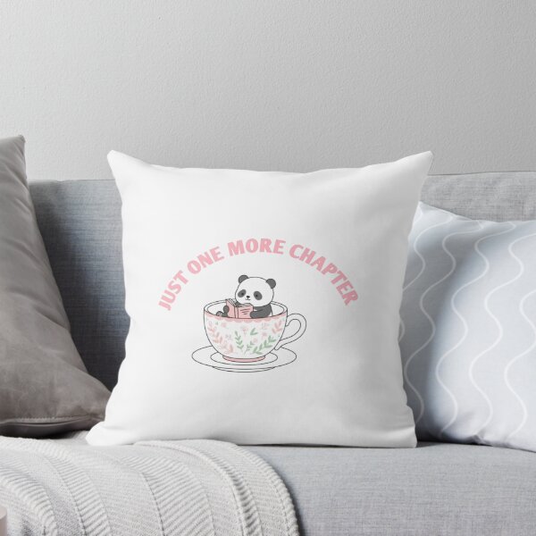 Item preview, Just One More Chapter Cute Panda Reading Book in Teacup - Kawaii Book Lover Gift designed and sold by WildPeak Threads.