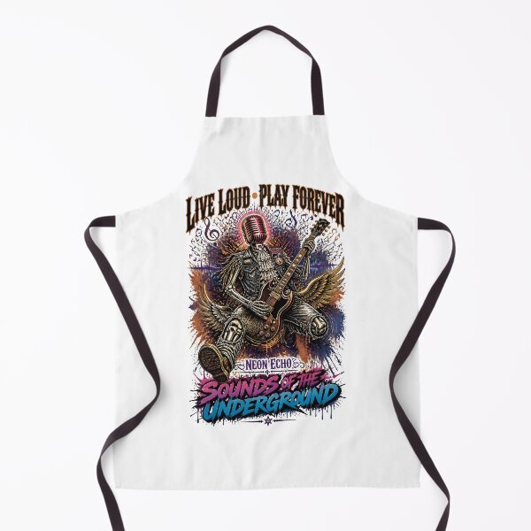 Item preview, Live Loud Play Forever Neon Echo designed and sold by Sovereign Supply Co..