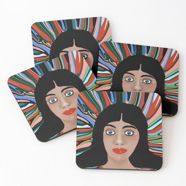 Item preview, Colorful Surreal Portrait designed and sold by Elaine M Hayward .