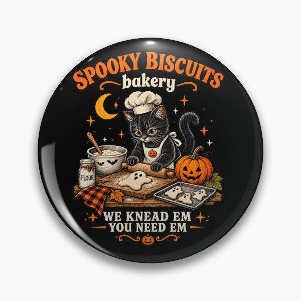 Item preview, Spooky Biscuits Bakery Cat – Cute Halloween Baking Black Cat designed and sold by will freed18.