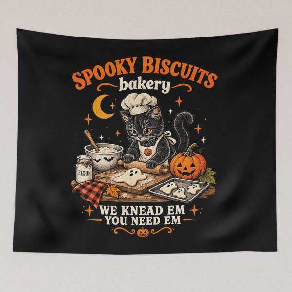 Item preview, Spooky Biscuits Bakery Cat – Cute Halloween Baking Black Cat designed and sold by will freed18.