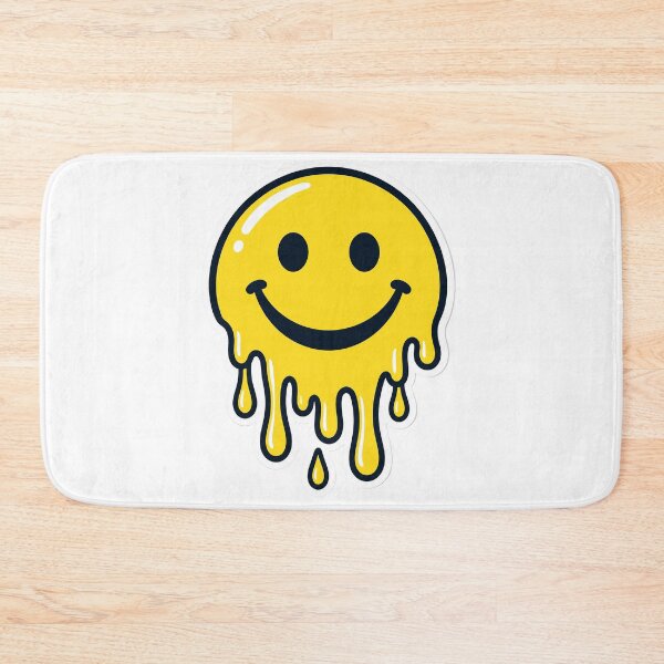 Item preview, Drippy Melting Smiley Face Sticker Design — Light Version designed and sold by TheOddPrints.