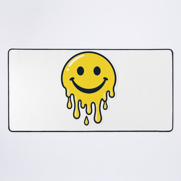 Item preview, Drippy Melting Smiley Face Sticker Design — Light Version designed and sold by TheOddPrints.