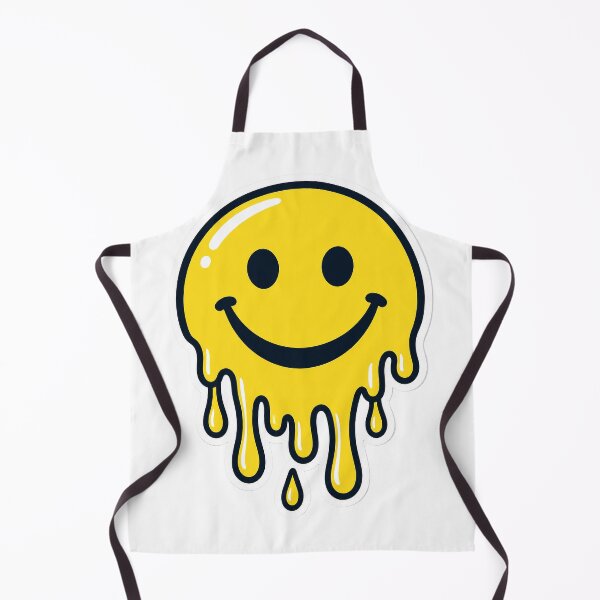 Item preview, Drippy Melting Smiley Face Sticker Design — Light Version designed and sold by TheOddPrints.