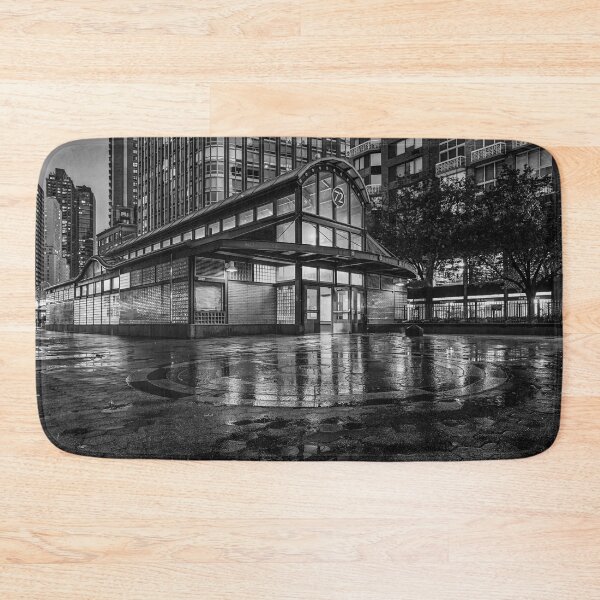 Item preview, Night Scene at 72nd Street Station B+W designed and sold by Gerard Fornarotto.