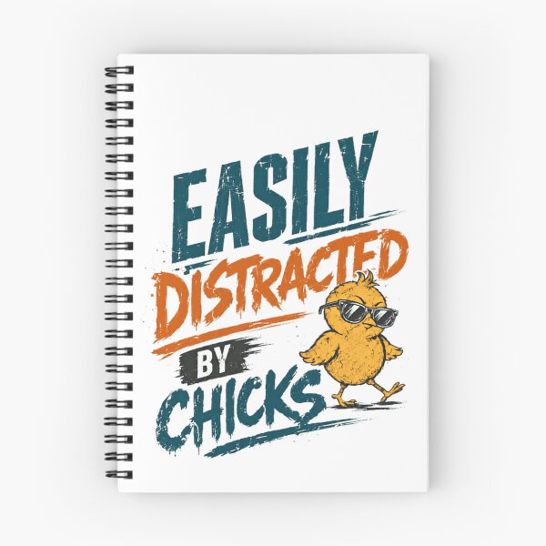 Item preview, Easily Distracted By Chicks Funny Humor Mens Witty Distraction designed and sold by RetroMini2026.