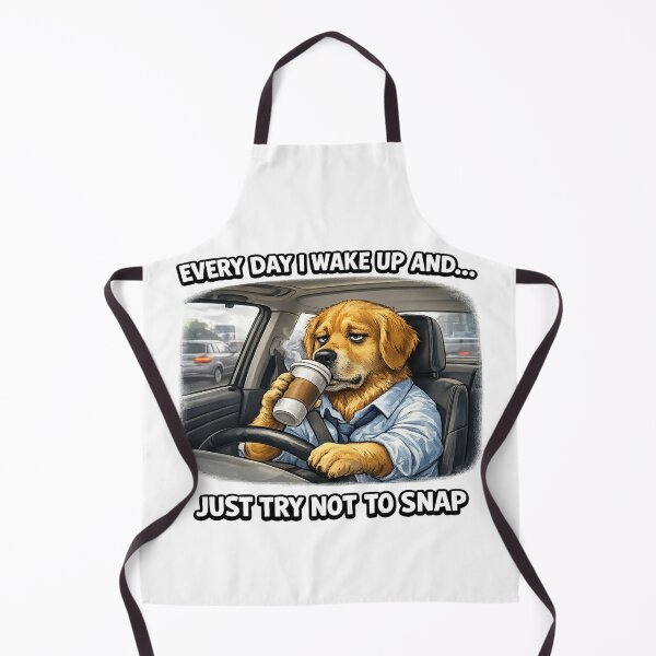 Item preview, Everyday I Wake Up and Just Try Not To Snap - Dog Funny Meme designed and sold by Lovaryn.