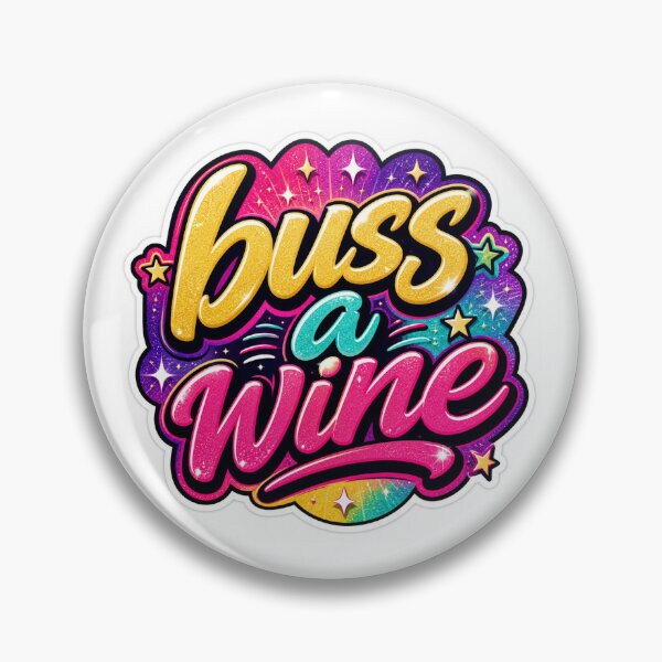 Item preview, Buss a Wine Glitter Sticker designed and sold by NikkiLeeCustom.