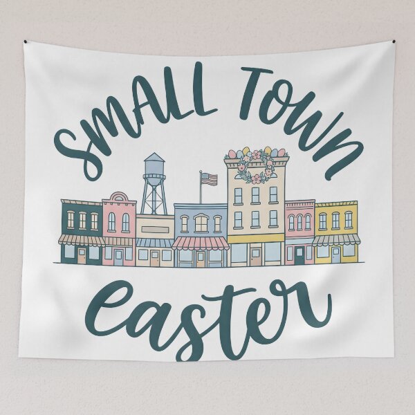 Item preview, Small Town Patriot – American Small Town Life Vintage Design designed and sold by StickerNestYou.