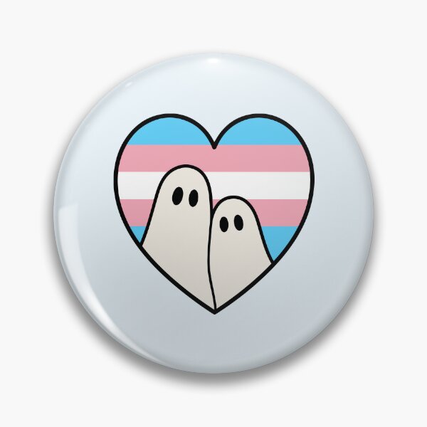 Item preview, Trans Ghost love – Halloween LGBTQ Pride Heart designed and sold by Cannaxes Studio.