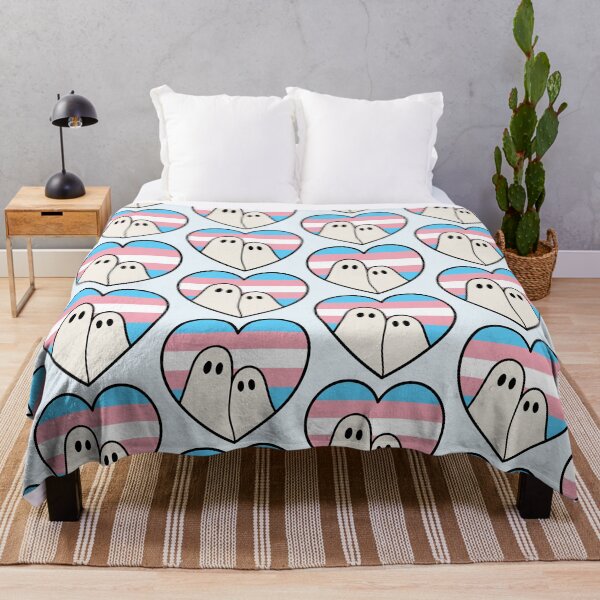 Item preview, Trans Ghost love – Halloween LGBTQ Pride Heart designed and sold by Cannaxes Studio.