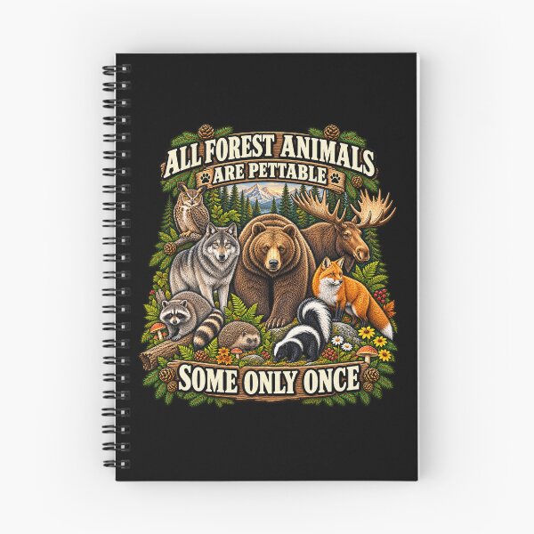 Item preview, All Animals Are Pettable Some Only Once Vintage Wildlife Humor designed and sold by will freed18.