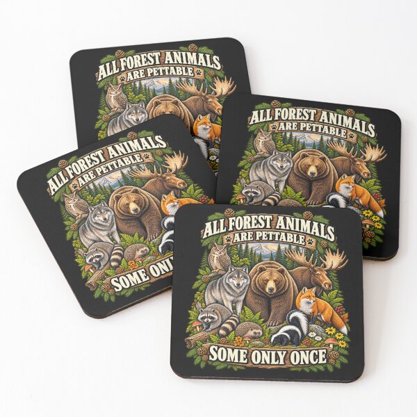 Item preview, All Animals Are Pettable Some Only Once Vintage Wildlife Humor designed and sold by will freed18.