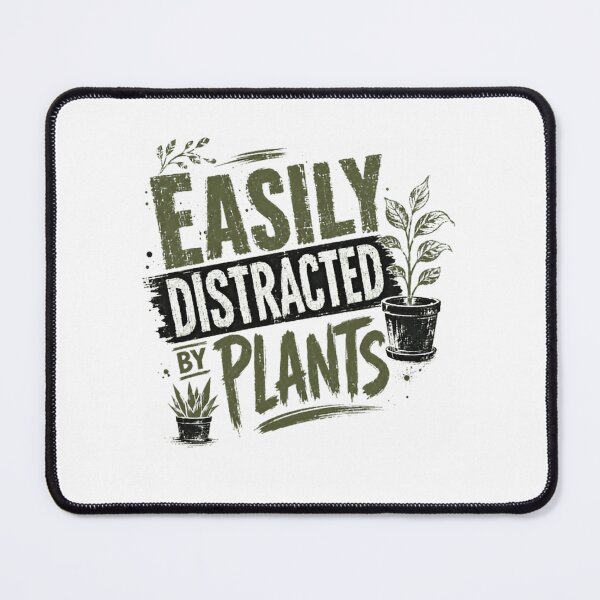 Item preview, Easily Distracted By Plants Plant Lover Gardener designed and sold by RetroMini2026.