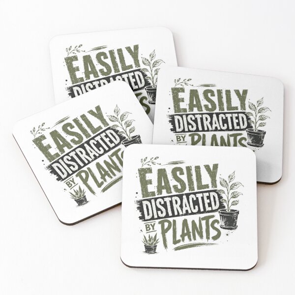 Item preview, Easily Distracted By Plants Plant Lover Gardener designed and sold by RetroMini2026.