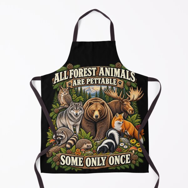Item preview, All Animals Are Pettable Some Only Once Vintage Wildlife Humor designed and sold by will freed18.
