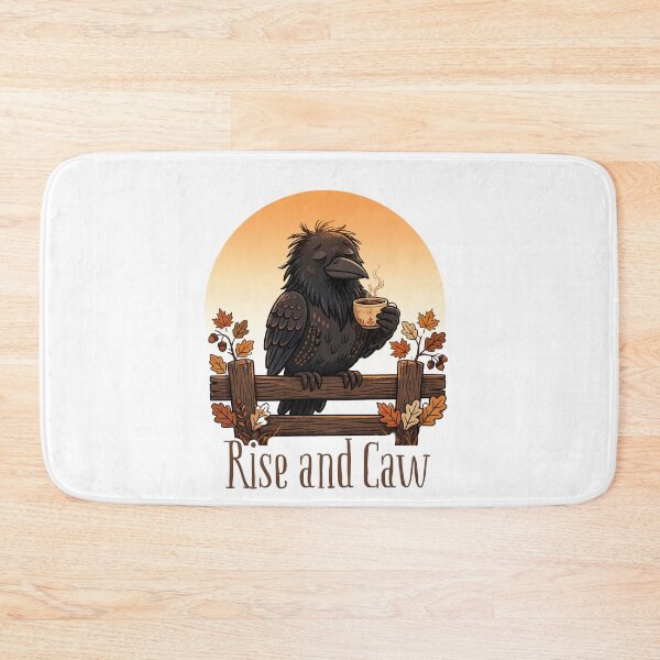 Item preview, Rise and Caw | Funny Crow Coffee Birdwatcher Gift | Birdwatching Pun designed and sold by Neurospicy Trolls.
