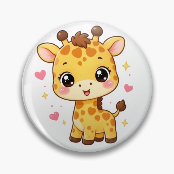Item preview, Kawaii baby giraffe sticker designed and sold by Vegasstickers.