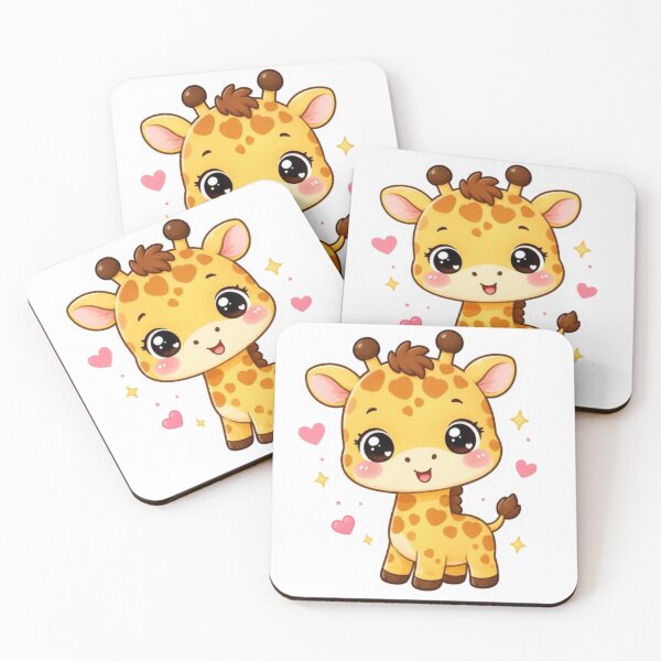 Item preview, Kawaii baby giraffe sticker designed and sold by Vegasstickers.