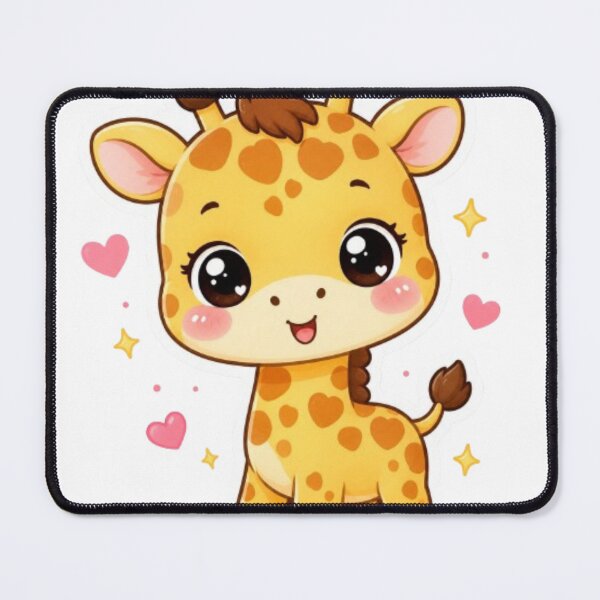 Item preview, Kawaii baby giraffe sticker designed and sold by Vegasstickers.