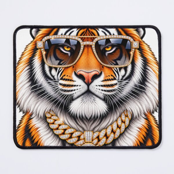 Item preview, Luxury Tiger with Diamond Sunglasses and Gold Chain designed and sold by will freed18.