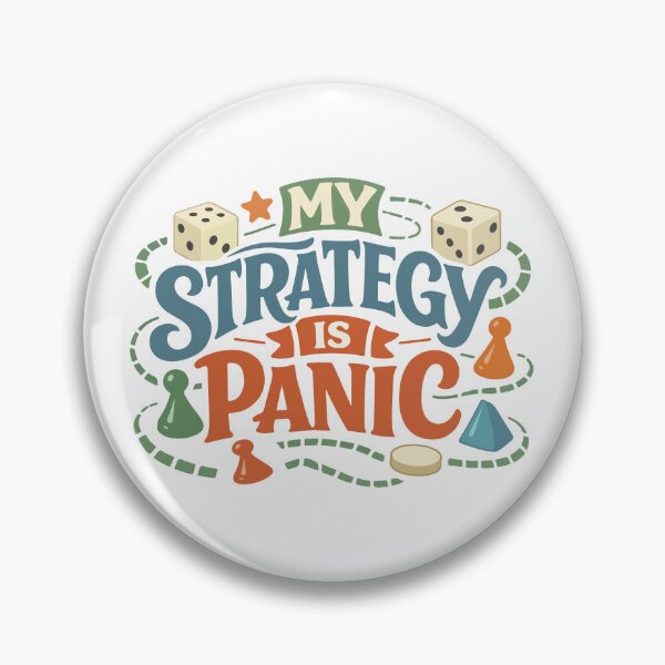 Item preview, My Strategy Is Panic Funny Gift for Gamers, Board Game Fans & Students designed and sold by stylishdzign.